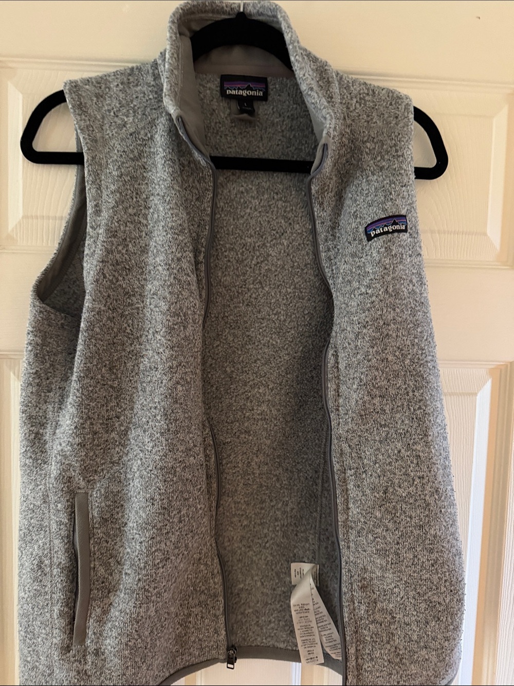 Patagonia Women's Heather Gray Fleece Vest - Full Zip Better Sweater
